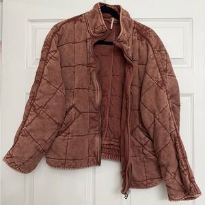 Free People Dolman Quilted Knit Jacket | Size XS